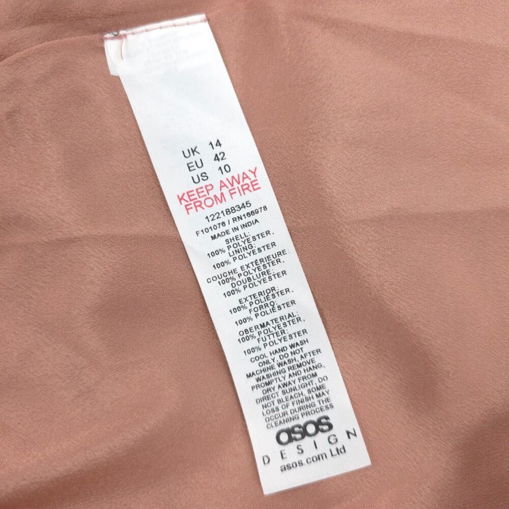 ASOS Cami Embellished Maxi Dress Bridesmaid Gown Embroidered Rose Ethereal Fairy - Picture 12 of 13